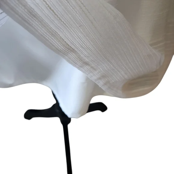 WHBM White Strapless A-line Dress - 8 - Picture 6 of 10